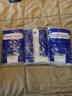 Therabath Professional Paraffin Wax Refill - 3 Blue & White Pack
